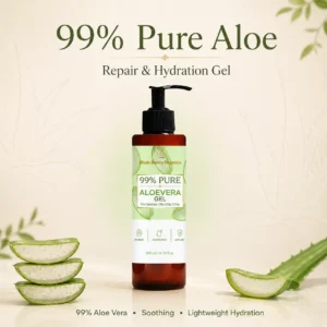99% Pure Aloe Vera Gel | No Artificial Colors or Fragrances | No Toxic Chemicals