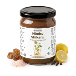 Organic Nimbu Shikanji Concentrate 700g – Made with Fresh Lemon Juice & Brown Dhaga Mishri - Indian Masala Lemonade