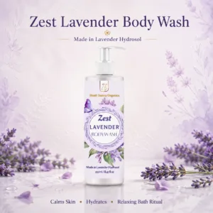 Zest Lavender Body Wash For Soft & Subtle Skin | Made in Lavender Hydrosol – 250 ml