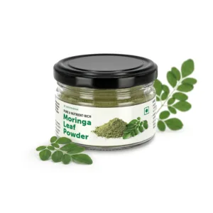 Moringa Leaf Powder 100g - Organically Grown & Naturally Shade-dried Moringa Leaves - No Additives - Sehjana - Drumstick Leaf Powder - Moringa Powder for Diabetes, Weight Loss, Skin & Hair Health