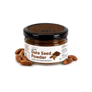 noCoffee Date Seed Powder 100g - Best Caffeine Free Coffee Alternative – Non Acidic Coffee for GERD & IBS – Organic, Gut Friendly, Plant-Based Coffee Substitute – Coarsely Ground